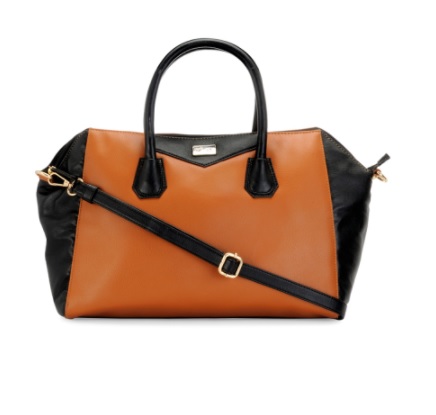 India Desire : Buy Beau Design Tan Brown & Black Colourblocked Handbag At Rs 979 From Myntra [Selling Price Rs 2799]